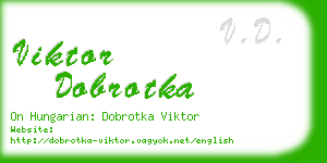 viktor dobrotka business card
